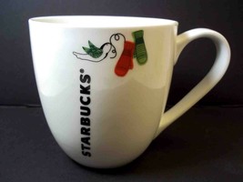 Starbucks coffee mug Dove & Mittens Christmas 2011 13 oz - $9.17