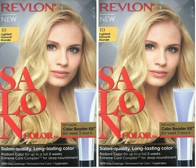 Primary image for (Pack of 2) Revlon Salon Color #10 Lightest Natural Blonde Booster Kit