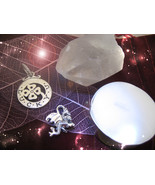 Haunted PENDANT HIGHER LUCK W CANDLE CRYSTAL CHARM ALIGNMENT EMPOWERMENT... - $187.77
