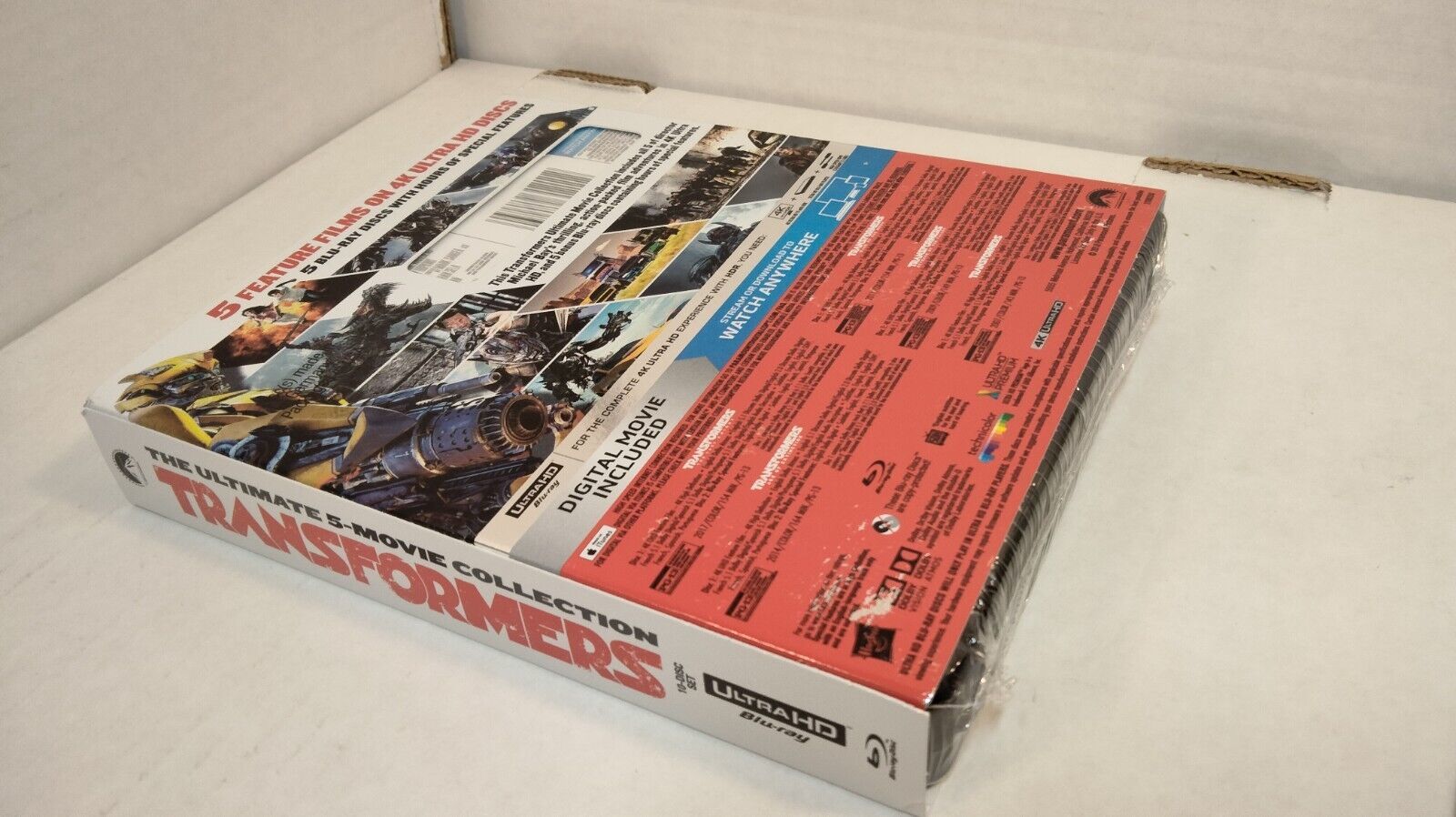 Transformers The Ultimate 5 Movie Collection (4KNo DIGITAL)Shipping w/Tracking DVDs & Blu