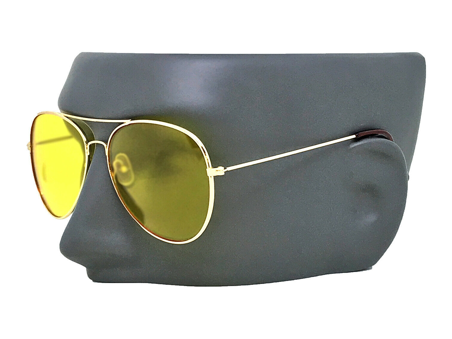 Aviator Tactical Shooting Glasses Yellow Lens Military Night Driving