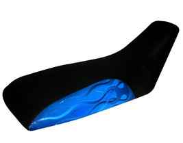 Fits Honda TRX500 Rubicon Seat Cover 2001 To 2004 Blue & Black Ghost Flame MGFY2 - $31.95