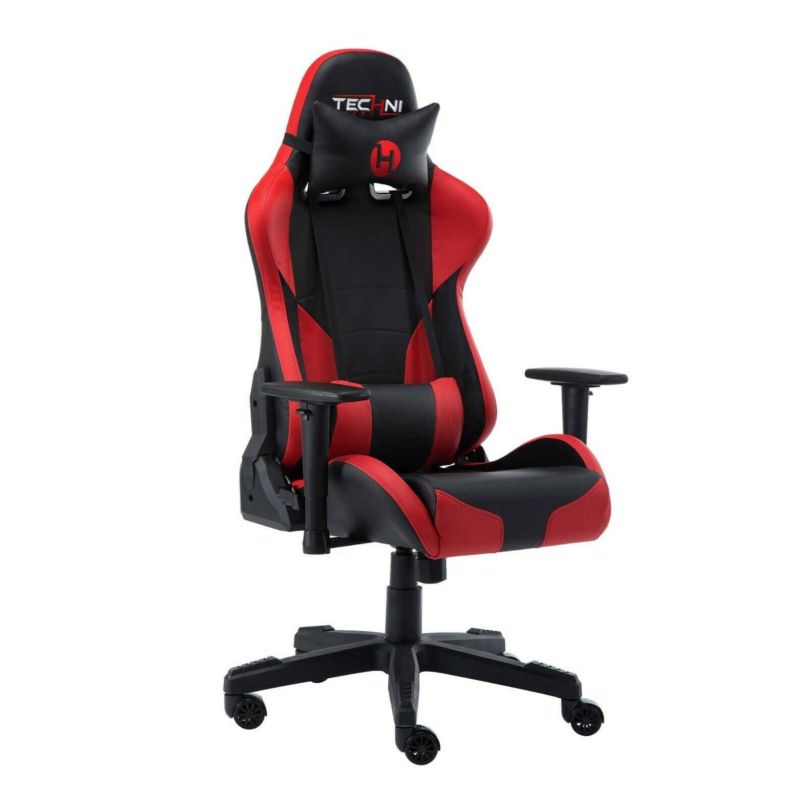 Techni Sport TS-90 PC Gaming Chair with High Back & 2D Padded Arms for Office