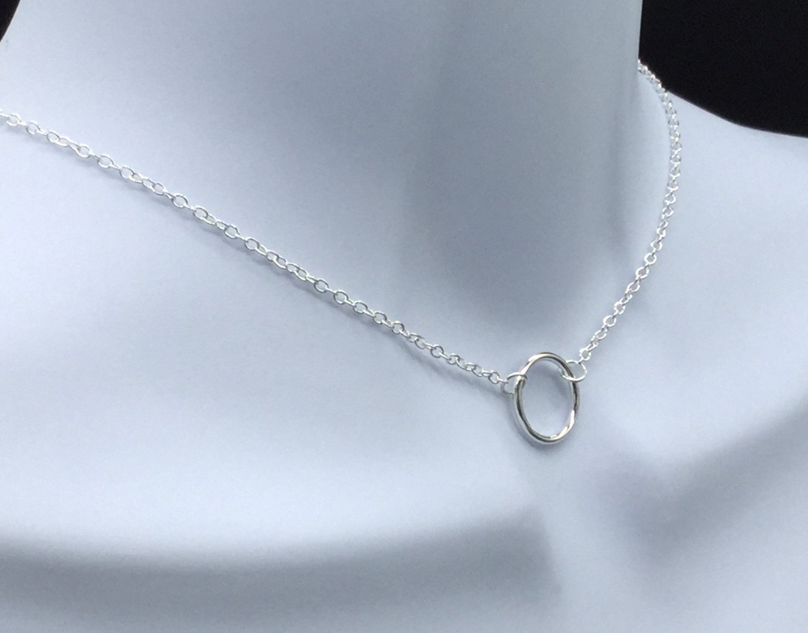 Sliver O Ring Necklace Discreet Sub Slave Submissive Day Collar ...