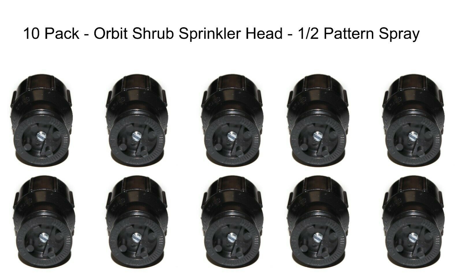 10 Pack Orbit Shrub Sprinkler Head 1/2 Pattern Spray 54010 1.6 GPM