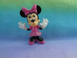 Disney Minnie Mouse Mini PVC Figure or Cake Topper Pink Outfit  - $2.52