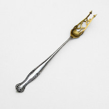 Towle Canterbury Pickle Fork Gilt Sterling Silver 1893 - $99.35