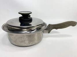 Vital Nutrition 8” Shallow Saucepan w/Lid T 304 Surgical Steel 7 Ply w/T... - $49.45