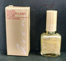 Vintage NOS Avon Color Last Plus Nail Enamel, Silver Frost, 0.5 Ounces - $5.35