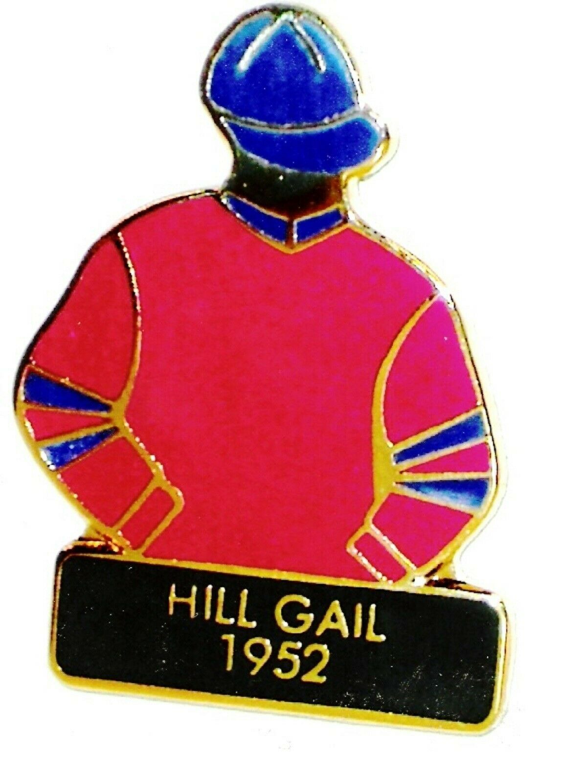 1952 HILL GAIL Kentucky Derby Jockey Silks Pin Horse Racing
