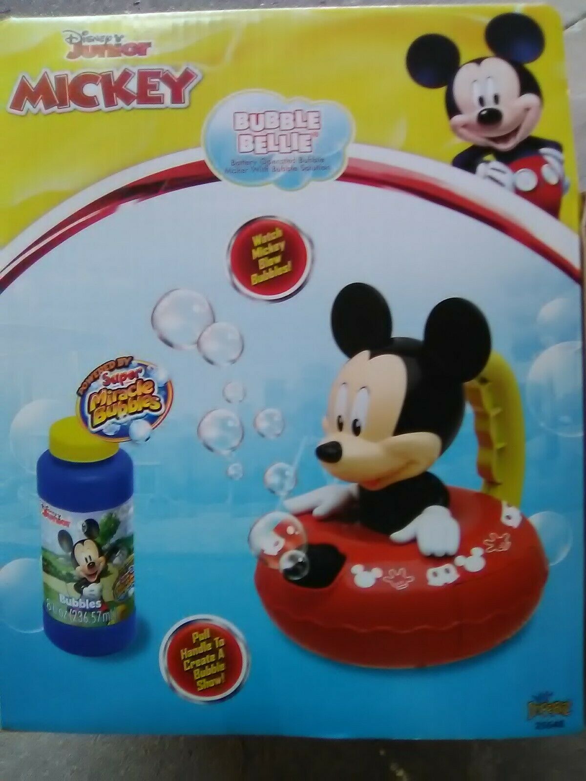 Disney Junior Mickey Mouse Bubble Maker Machine with bubble solution ...