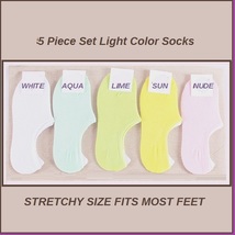 Spring Comfortable Breathable Invisible Low Ankle 5 Piece Bamboo Foot Sock Sets  image 3