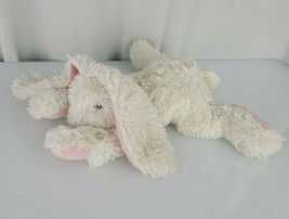 Ganz Jax White Stuffed Plush Easter Bunny Rabbit Long Pink Ears Paws HE10143 - $79.18