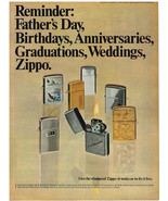 Vintage 1969 Magazine Ad Zippo Lighters Great Gift Idea And G. E. Refrig... - $5.63