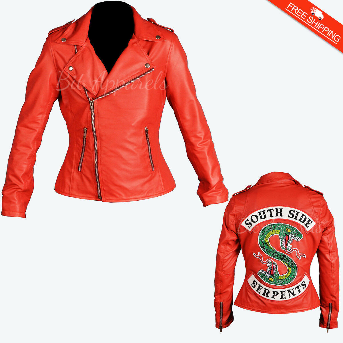 Riverdale Southside Serpents Cheryl Blossom Red Faux Leather Jacket