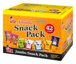 Utz Jumbo Snack Pack Box, Perfect For Lunches- 42 Count Single Bags  - $43.51