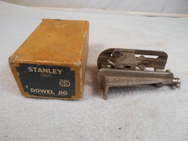 Vintage Stanley No 59 Dowel Jig With 1 Drill Guide & Original Box - $19.59