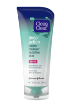 Clean &amp; Clear Deep Action Cream Facial Cleanser Sensitive Skin, 6.5 Oz - $9.95