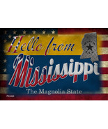 Hello From Mississippi Novelty Metal Postcard - $12.95
