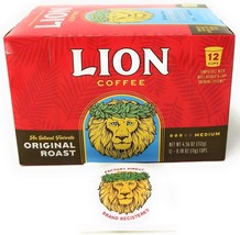 Lion Original Roast Coffee Single-Serve Pods (12 Pod Box) - $19.95