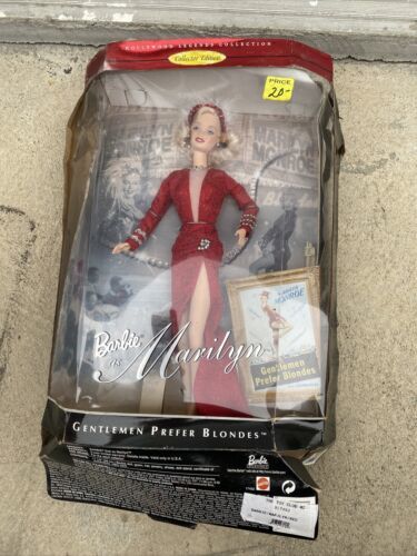 Barbie as Marilyn Monroe Gentlemen prefer Blondes 1977 Mattel #17452 Damaged Box - $49.50