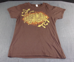 TULTEX BROWN MEDIUM REFULE INSIDE OUT 2009 SHORT SLEEVE T-SHIRT - $15.83