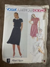 Vogue 2472 Sewing Pattern Designed by Albert Nipon Misses&#39; Dress Size 16... - $9.89