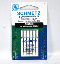 Schmetz Chrome Quilting Needle 5 ct, Size 90/14 - $7.16