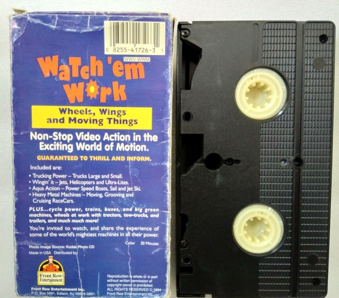 VHS Watch em Work Wheels Wings and Moving Things (VHS, 1995) VHS Tapes