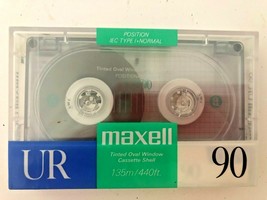 1x Maxell UR90 90 Minute Blank Audio Cassettes Tape New &amp; Sealed - $7.99