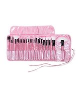 24 Pcs Pink Makeup Brushes Bag Set With Pink Handle, Eyeliner Eye Shadow... - $20.99