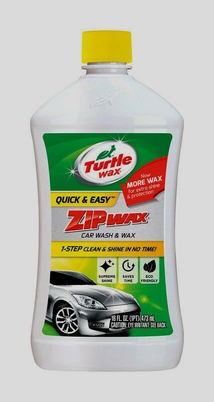 Turtle Wax ZIP WAX Liquid Car Wash Detergent Soap Quick Wash & Wax 16 oz T75A