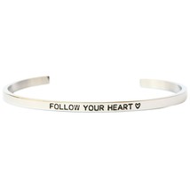 Follow Your Heart Cuff Bangle Bracelet - $9.78