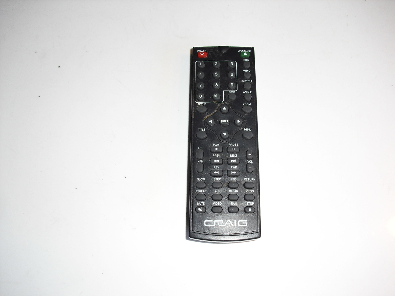 craig dvd remote control - Parts & Repair