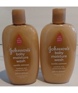 2x Johnsons and Johnson&#39;s Baby Moisture Wash Vanilla Oatmeal 15 Oz  - $39.99