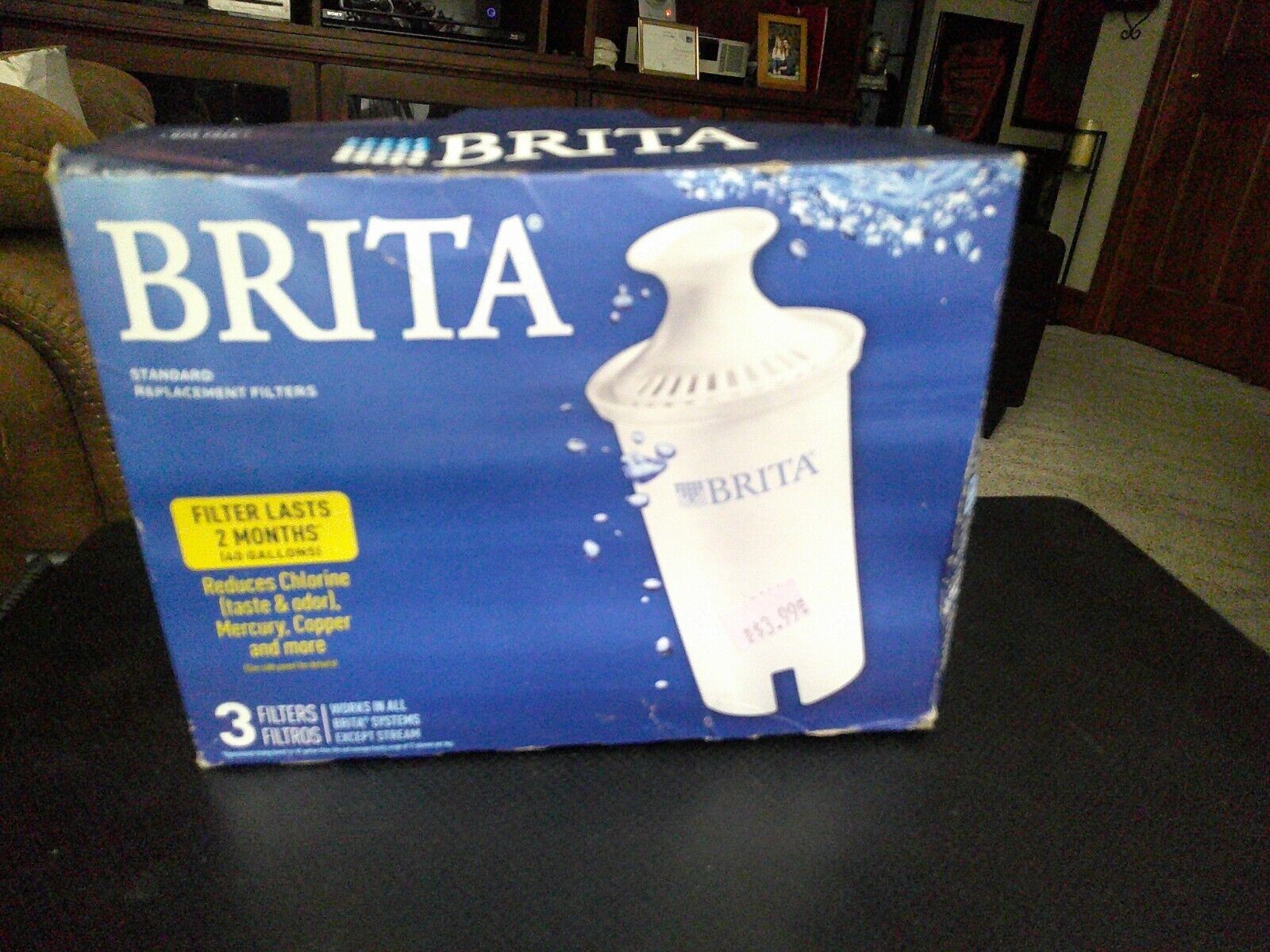 Pack of 3 Brita Stream Pitcher Water Filter Model OB03 Water Filters