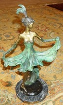 Vintage Signed Louis Icart Bronze Sculpture Statue &quot;Sophistication&quot; - $1,000.00