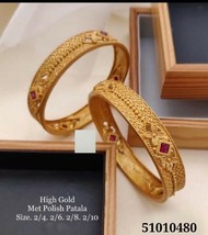 Indian Gold Met Polish New Latest Design Premium quality Bangle Kada r240 - $21.77