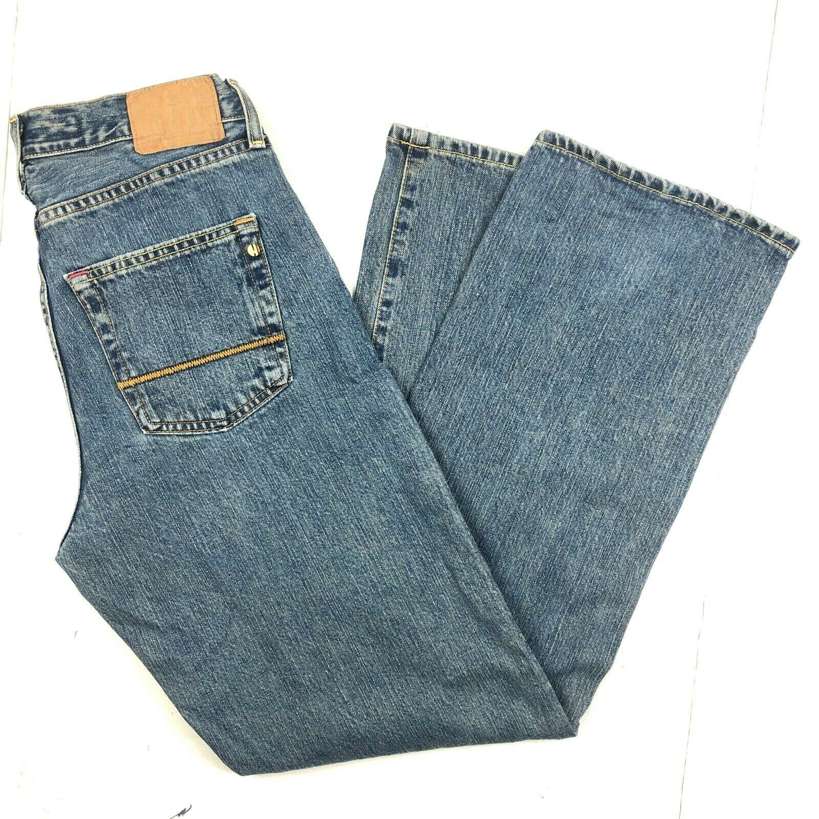 Ben Sherman Denim Blue Jeans 31 x 32 True Fit Mens Button Fly Straight ...