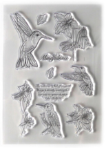 Mindfulness Stamp & Die Set Hummingbird  Elizabeth Craft Designs CLEARANCE image 2