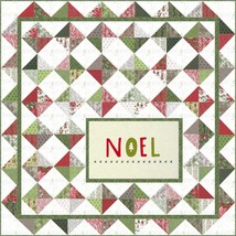 Moda NOEL Charm Panel Quilt Kit Binding &amp; Pattern Christmas NAUGHTY OR NICE - $74.20
