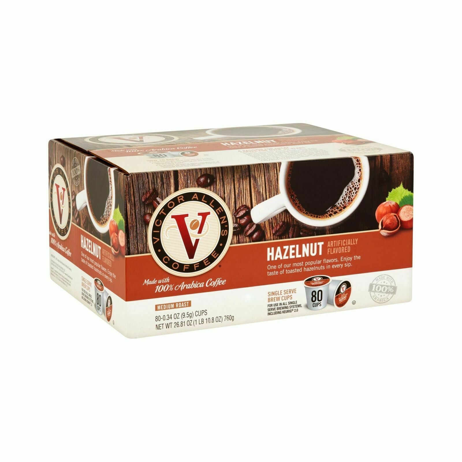 Hazelnut for K-Cup Keurig 2.0 Brewers 