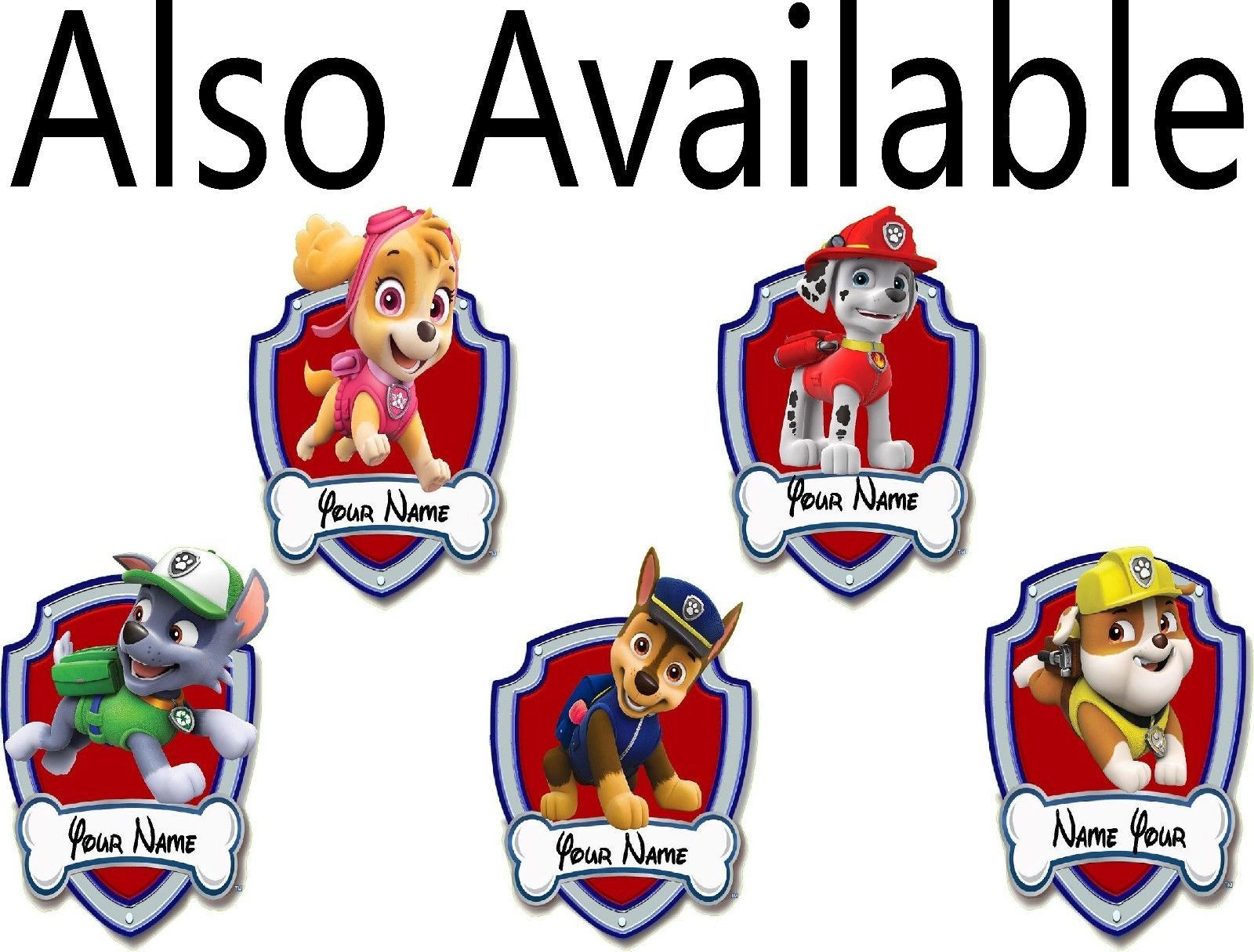 Paw Patrol, Chase shield Window View Color 3D Wall Sticker Wall Mural