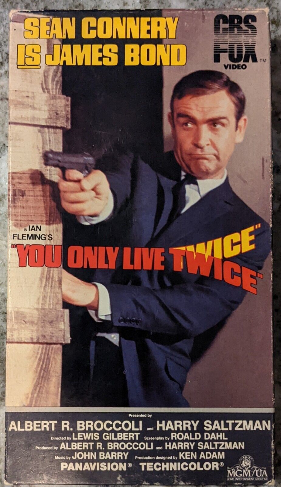 James Bond You Only Live Twice 007 VHS Tape CBS FOX SEAN CONNERY 1967/