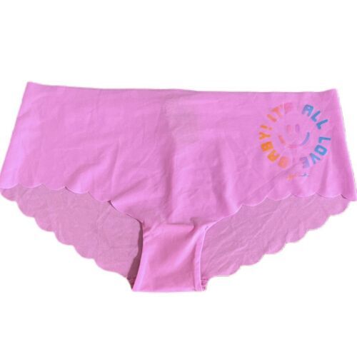 Victoria Secret Baby It's All Love Pink Low Rise No Show Panty Size M NWT