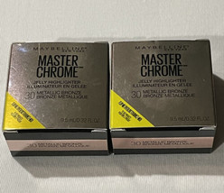 Maybelline Master Chrome Jelly Highlighter Metallic Bronze 30 Lot Of 2 Brand New - $14.70