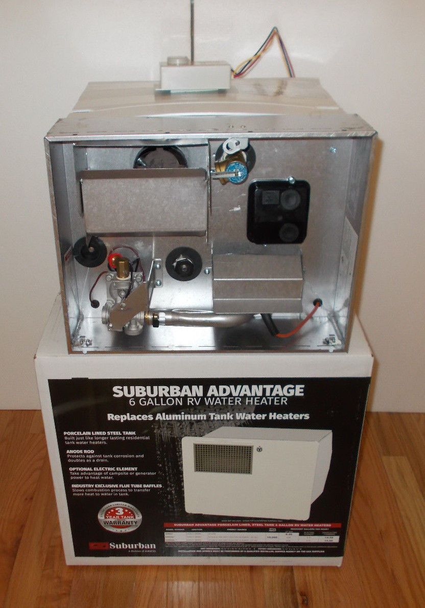 SAW6DEL/5322A 6 Gallon Suburban Water Heater Both Gas & Electric Atwood