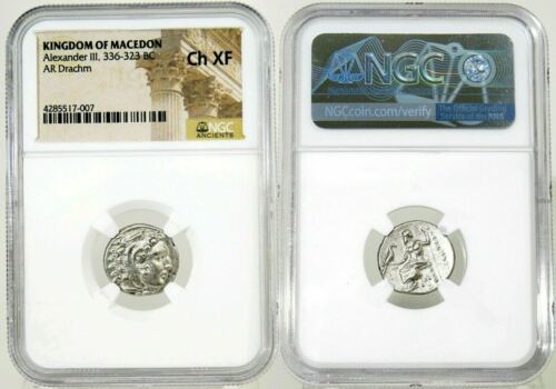 ALEXANDER the Great Lifetime R! NGC Choice XF Ancient 