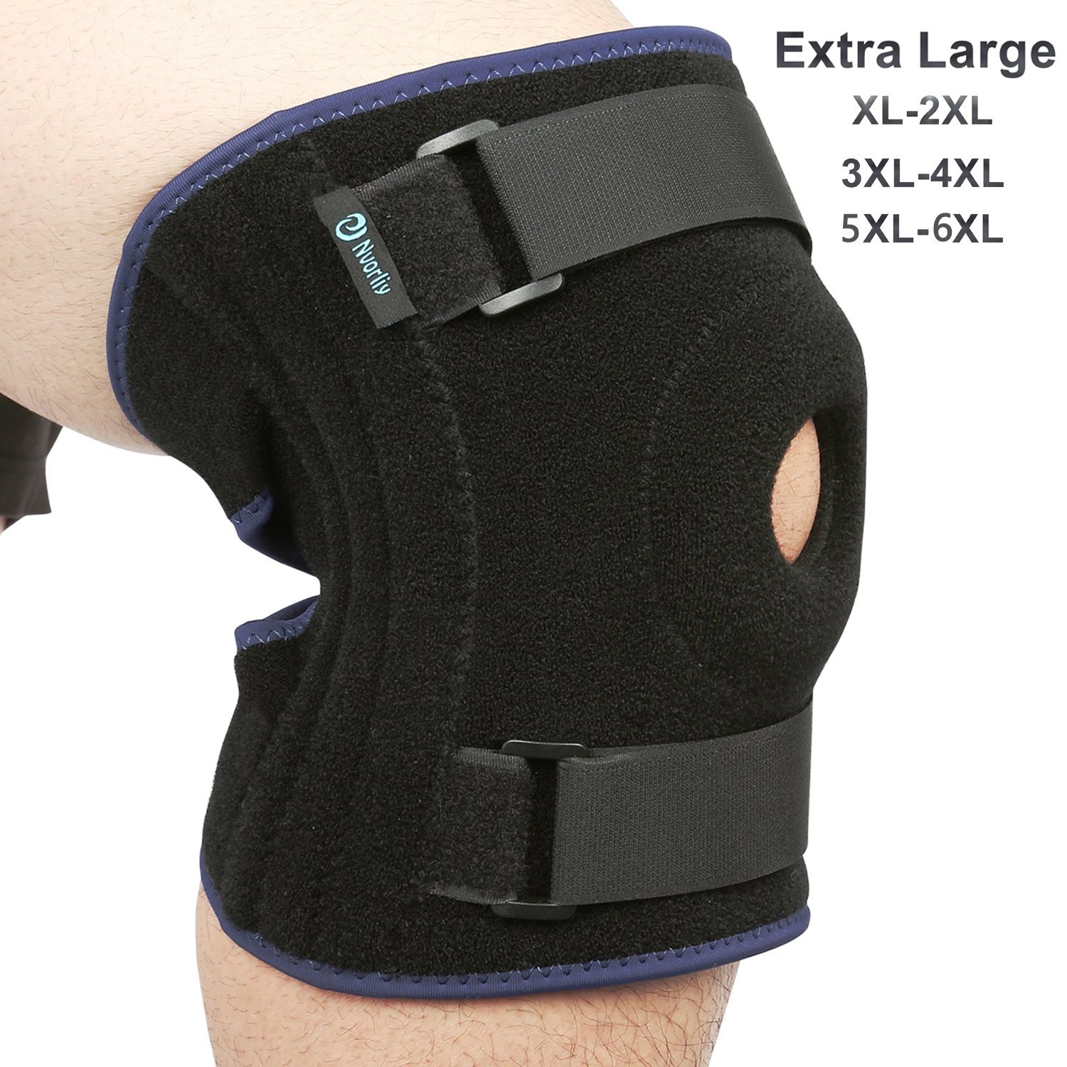 Nvorliy Plus Size Knee Brace 5XL 6XL Extra Large OpenPatella