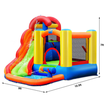 Inflatable Water Slide Bounce House with Pool and Cannon without Blower image 4